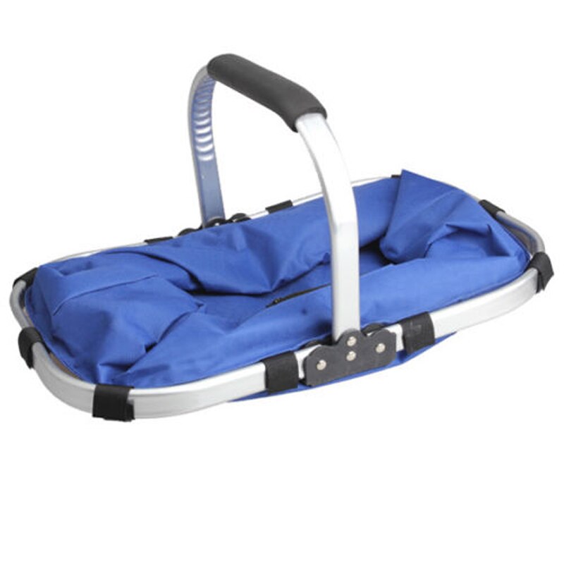 Foldable Eco Shopping Basket Carry Bag Folding Aluminium Frame Eco-friendly Collapsible Grocery Picnic Storage Basket
