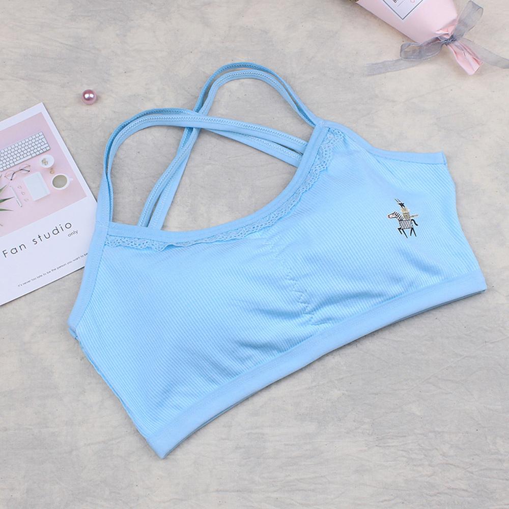 Summer Thin Girl Training Bra For Girls Teenagers Underwear Puberty Young Girls Small Bras Children Sport Undies Clothes