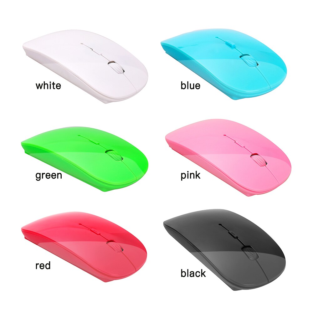 2.4G Computer Wireless Mouse with USB Receiver Laptop Notebook Ultra Thin Mouse USB Optical Mice For Laptop PC