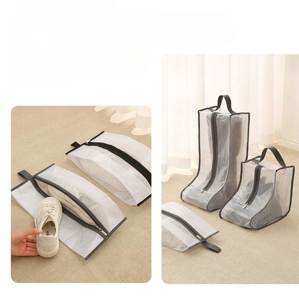 Shoe Storage Bag Household Foldable Portable Season Boots Protective Travel Essentials Covers Waterproof Shoes Organizer Bag