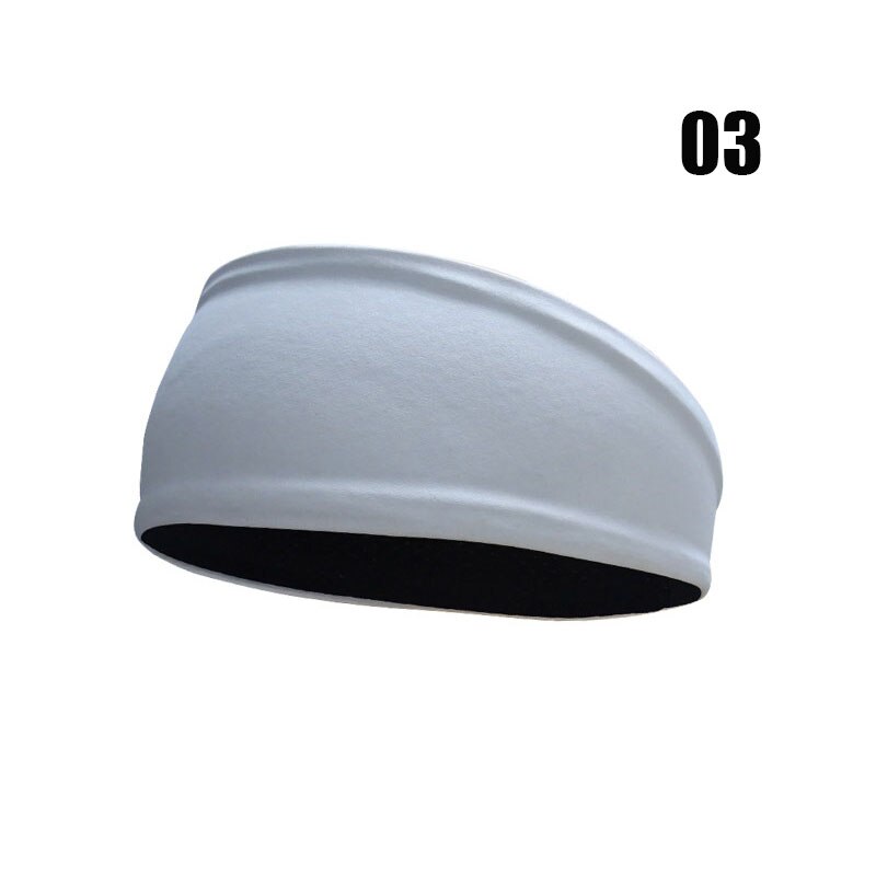 Banda elástica para el sudor para hombre, banda para la cabeza elástica para deportes al aire libre, tenis, Yoga, gimnasio, banda para el sudor: GY-White