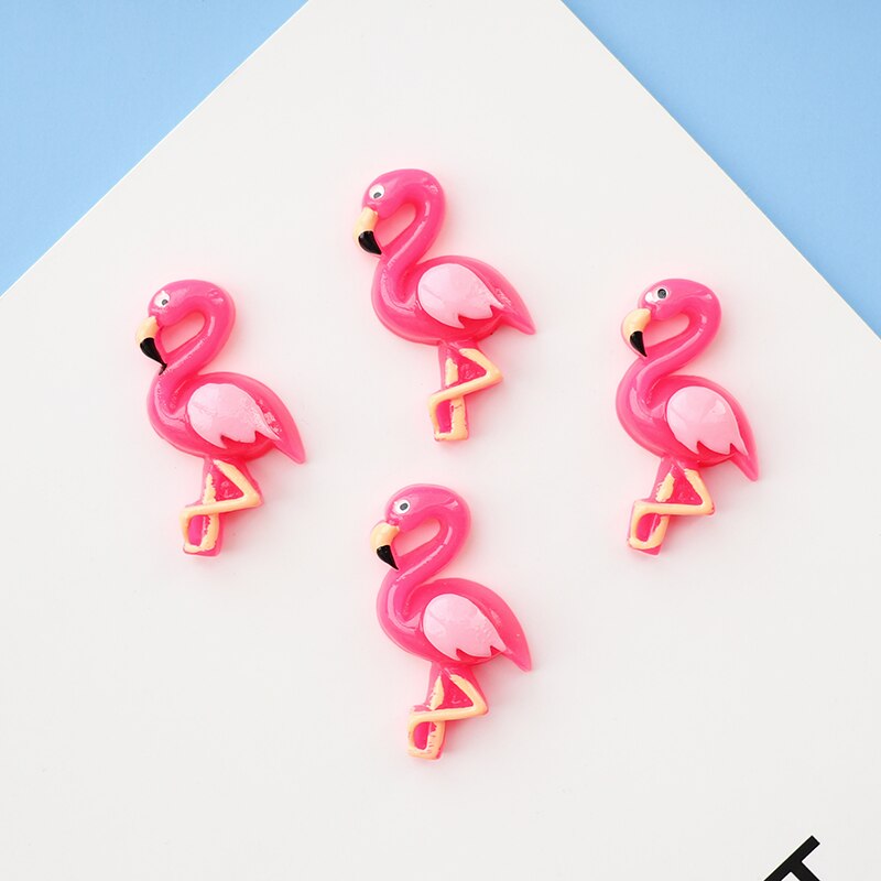 8PCS Slime Pendenti E Ciondoli Rosa Fenicottero Rosa Della Resina di Flatback Slime Accessori Borda La Produzione di Forniture per il FAI DA TE Scrapbooking Artigianato