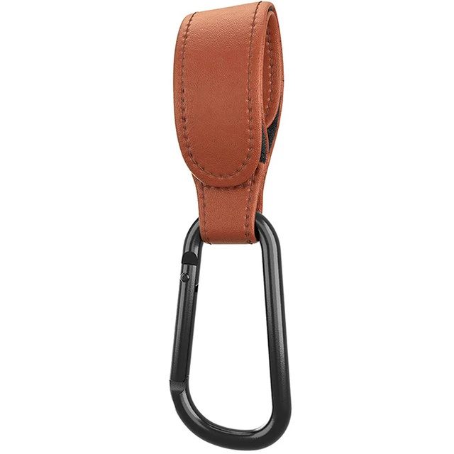 1/2 stücke Hochwertige Häkeln Kinderwagen Zubehör PU Leder Baby Tasche Kinderwagen Haken Kinderwagen Warenkorb Organizer 360 Grad Drehbare haken