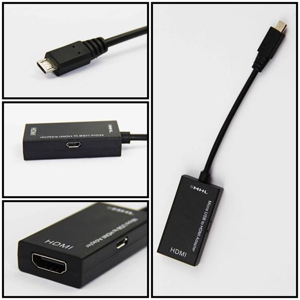 Micro USB Zu HDMI Konverter Adapter Für TV 1080P HD Audio Video HDMI Kabel Für Samsung Huawei Android Mobile telefon