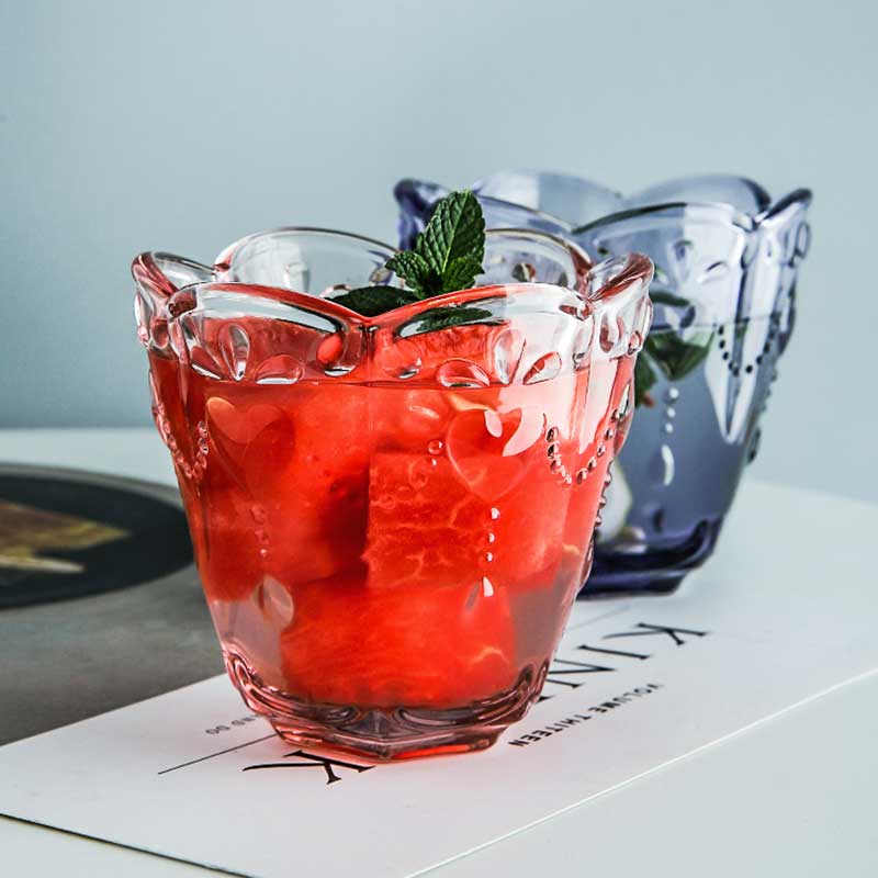 1 st kristallmuggar präglade glas retro vin juice mjölk dricksglas kök kontor fest kaffemugg drinkware 200ml