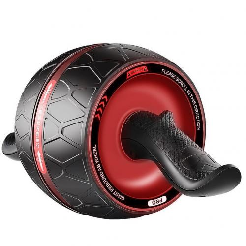 Multifunction Arms Back Belly Core Trainer Workout Abdominal Roller Wheel Mute Roller Body Shape Training Fitness Equipment: Red