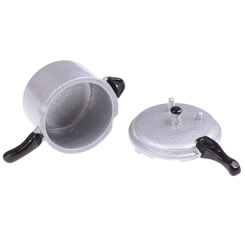 1:12 Scale Dollhouse Miniature Kitchen Cooking Utensil Pressure Cooker Autoclave Toy Simulation Kitchen Tools