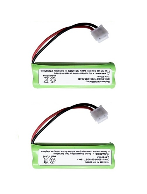 Original 2.4v 500 mah bateria de substituição para CPH-518D BT-28443 bt18443 casa telefone walkie talkie 2.4v bateria recarregável nimh: Black