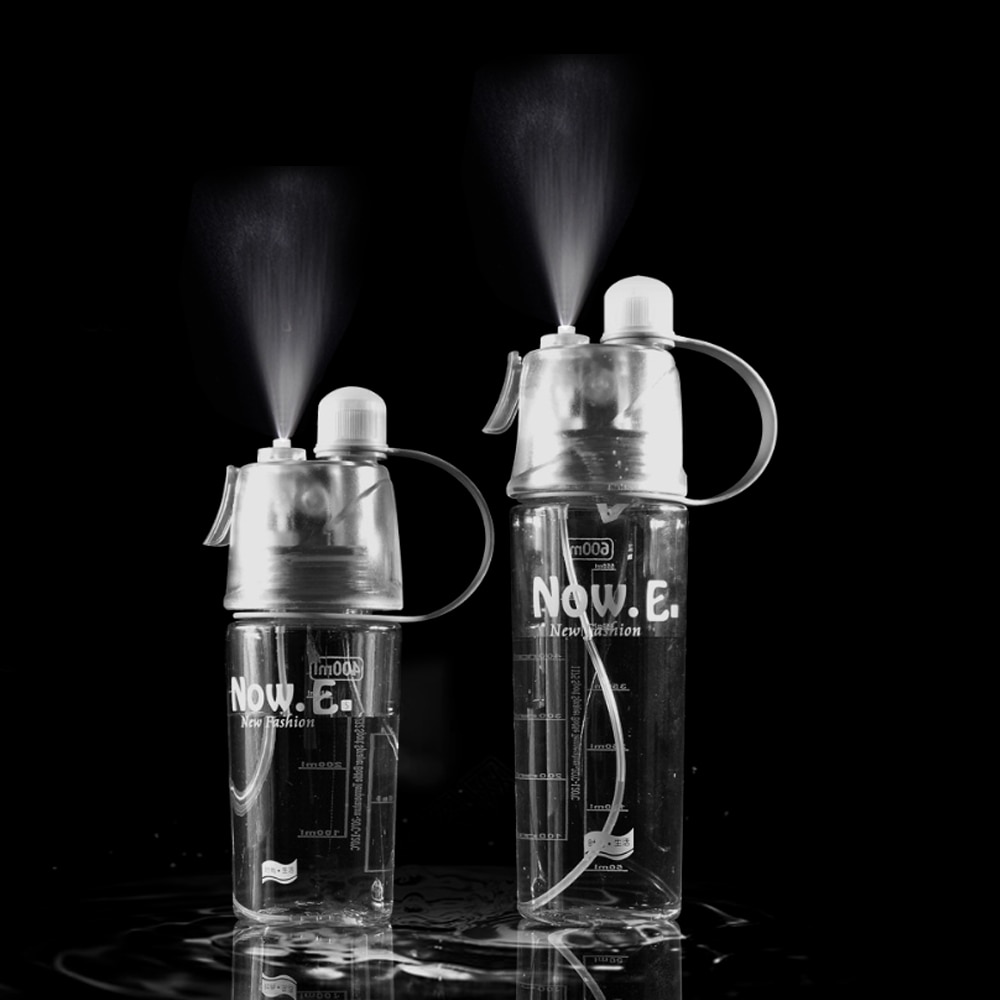 400ml/600ml dricksflaska shaker spray sport vattenflaska utomhussport bärbara flaskor cykel cykling