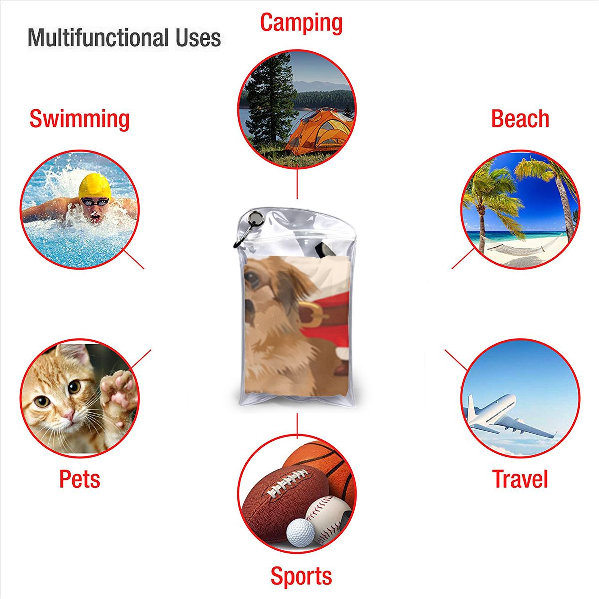 Top Santa Rijden Pekinees Kerst Pyjama Jongen Klassieke Geïnteresseerd Westerse Stijl Ontwerpen Strand Badhanddoek