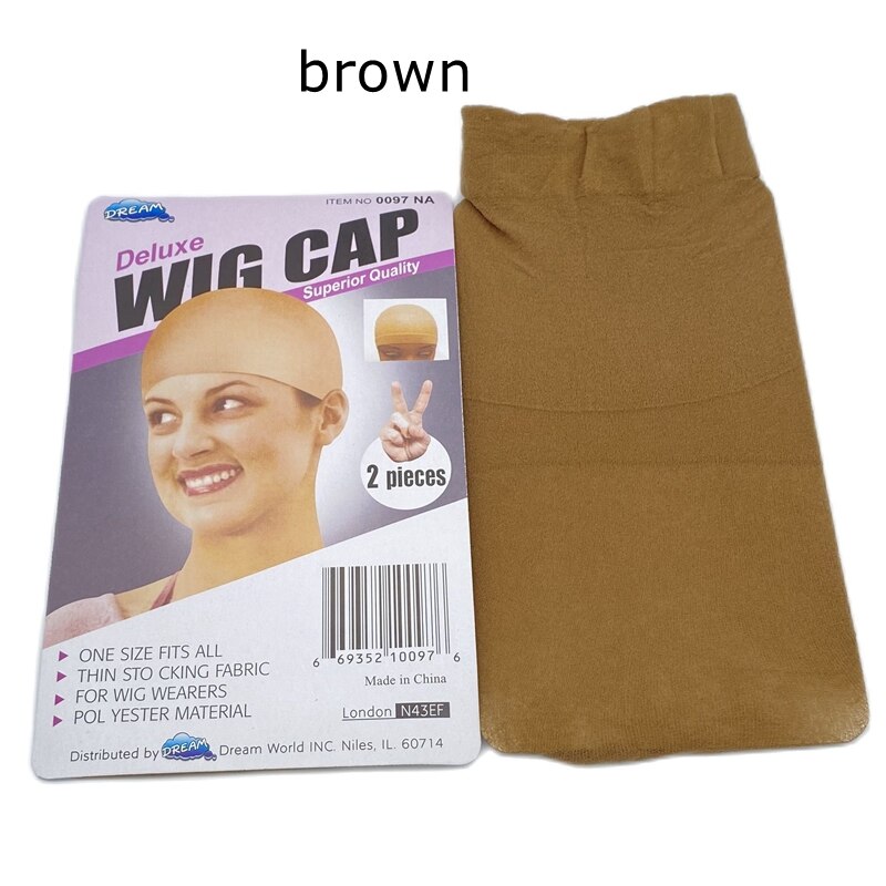 20 Stuks Beige Pruik Cap Polyester Haarnetje Haar Mesh Pruik Weven Cap Rekbare Elastische Haarnet 2 Stuks/pak 5 Kleur: 20 pcs brown