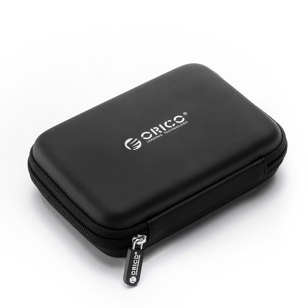 ORICO Caja para HDD de 2,5 pulgadas, bolsa para disco duro portátil para disco duro externo, caja para HDD portátil, protección de almacenamiento, negro/rojo/azul: Blanco