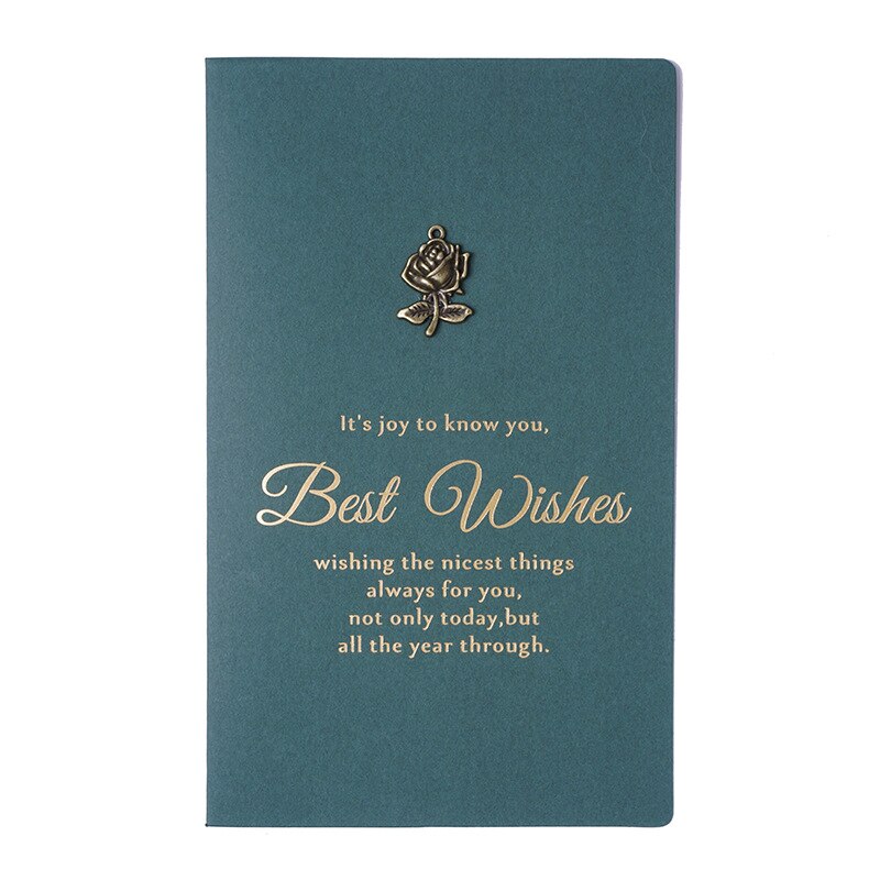 Juego de Sobres de papel con letras, decoración de Metal Vintage, para tarjetas de felicitación, invitaciones, tarjetas, sobres de boda, 105mm x 172mm: Rose