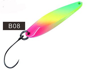 1 st fiskedragssked öring 2.5g metalljiggar spinnerbait wobblersked: B08