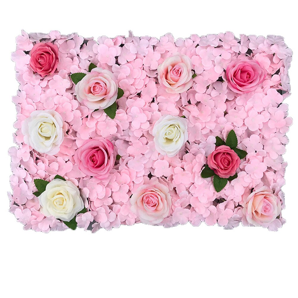 40 x 60cm blomsterveggpanel silke rose kunstige blomster full rose bryllup blomsterdekorasjon for bryllup bakteppe dekorasjon: 11