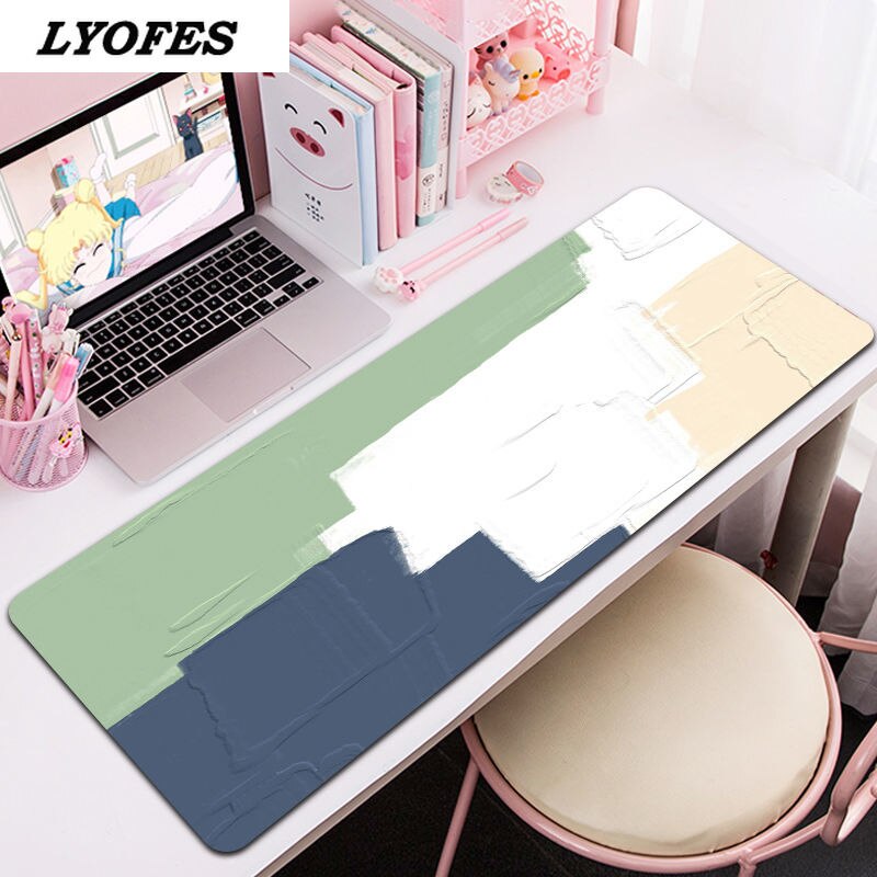 Kawaii Desk Pad Writing Desk Mats Gaming Mouse Pad Large XL 80*30cm Laptop Mouse Mat for Office Home Computer Keyboard