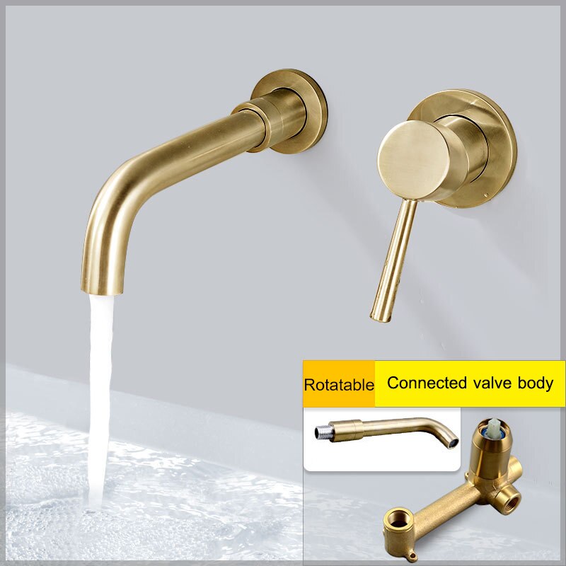 Waterval Badkamer Wastafel Kraan Chroom, Wastafelkranen Eengreeps Warm en Koud Mengkraan, Enkele Handgreep Enkele Gat Badkamer Wastafel Kraan, kort Efficency