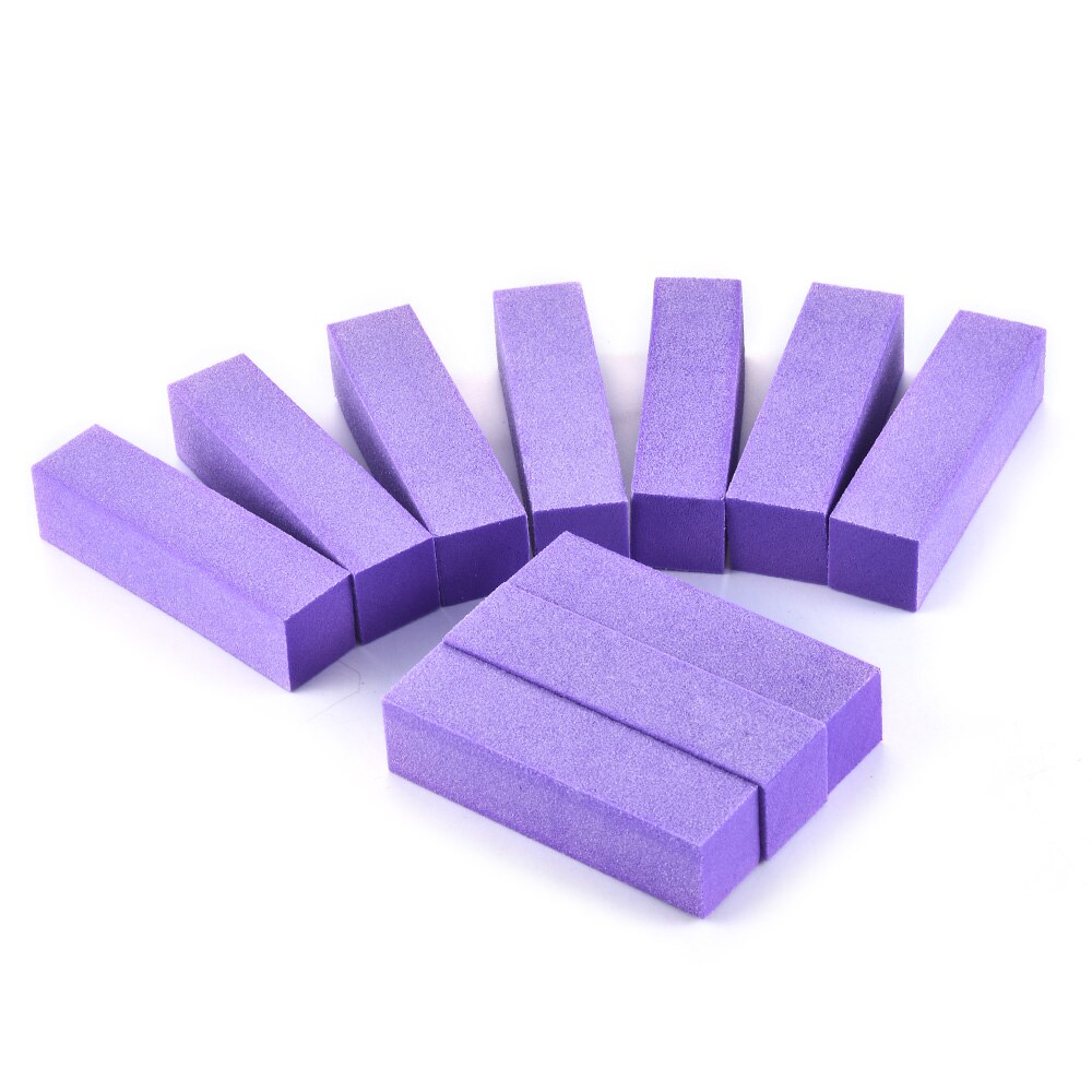 Esponja para pulir uñas, bloque de lijado, pedicura, manicura, herramientas de Arte de uñas, esmalte de uñas duradero y sin daños, Unisex, 10 Uds.