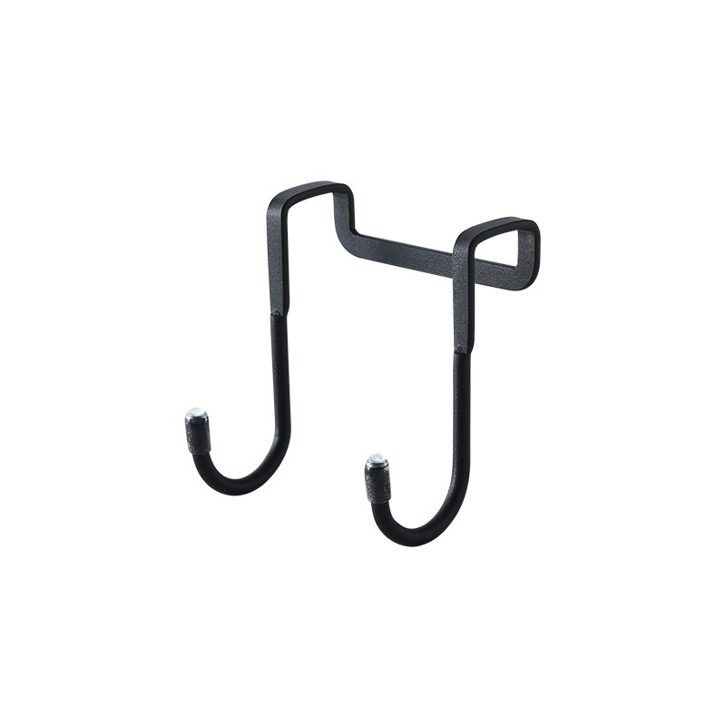 Douche Glazen Deur Handdoek Hanger Kast Deuren Terug Haken Bureaus Drawers Hangers Voor Keuken Badkamer Slaapkamer Organizer: Black