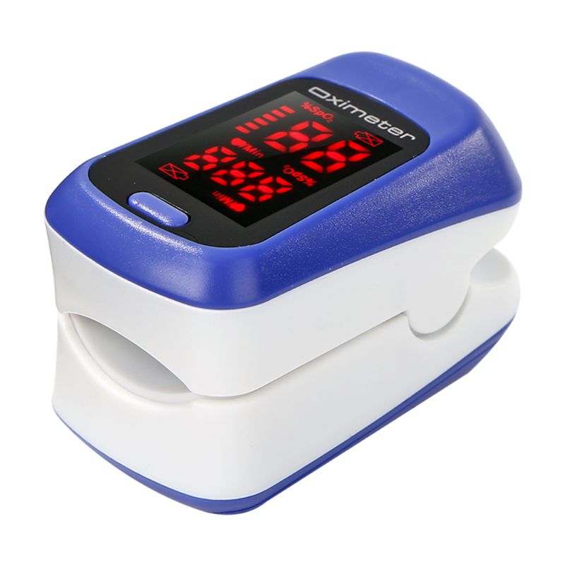 Oxymètre de pouls doigt moniteur de Saturation en oxygène fréquence cardiaque oxygène sanguin O2 mètre Y1AD: Bleu