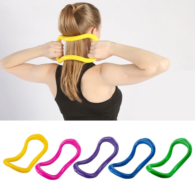 2x Yoga Pilates Ring - PP Stretch Support Circle for Home Workout Fitness