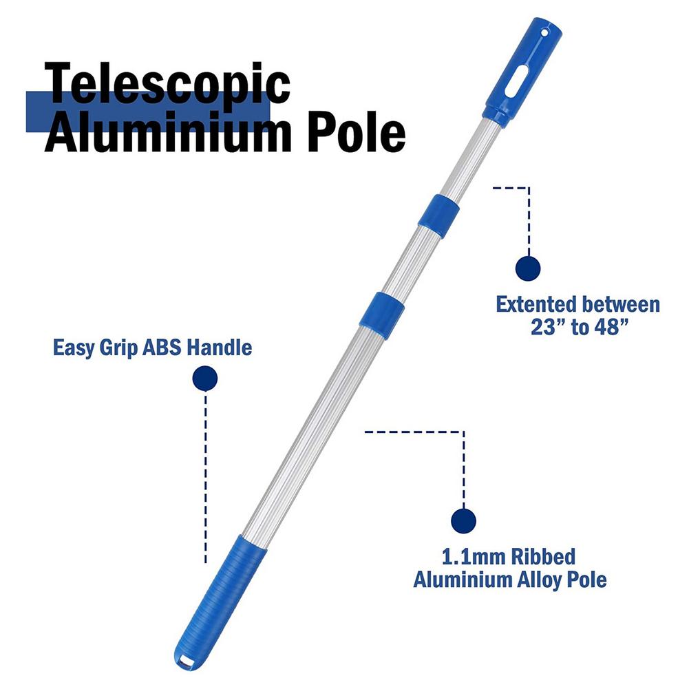 Sturdy Aluminum Telescopic Swimming Pool Pole Adjustable Pool Pole Adjustable Pool Pole Accessories