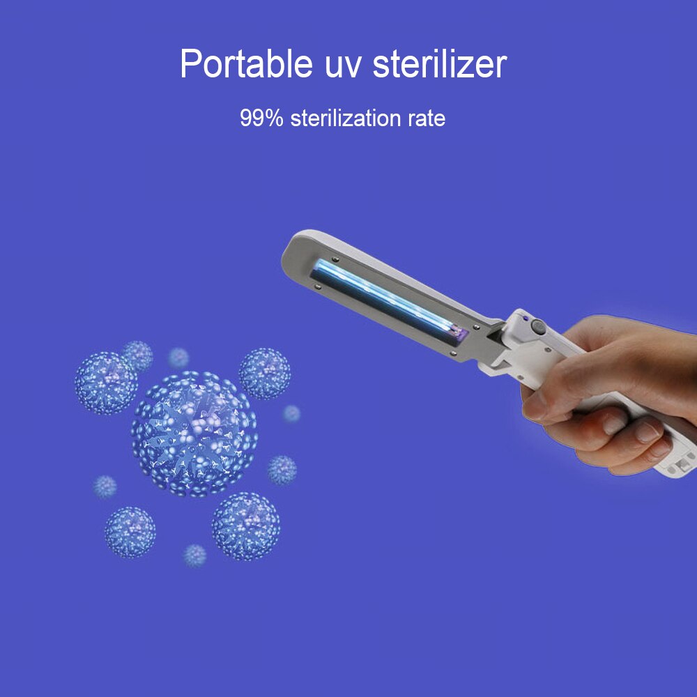 Opvouwbare Uv Sterilisator Lamp Desinfectie Usb Huishoudelijke Ultraviolet Uvc Kiemdodende Kill Mijt Home Licht Uv Kiemdodende Apparatuur