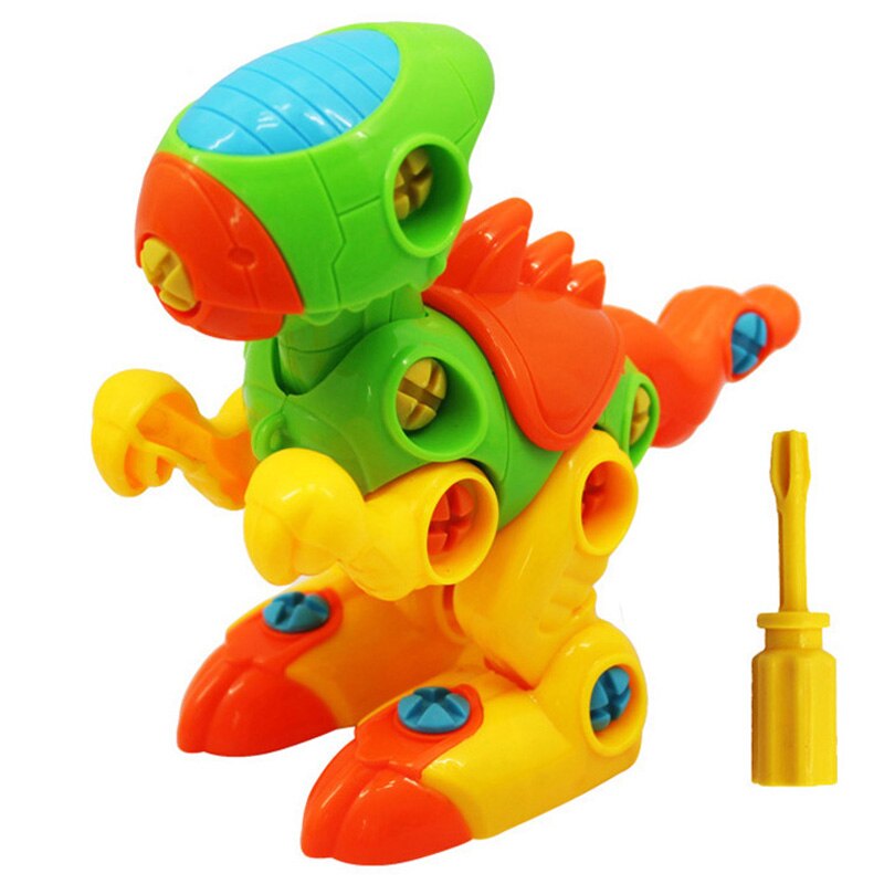 Babearly-rompecabezas 3d de plástico para niños, juguete educativo para desmontaje de moto, chico: dinosaur171