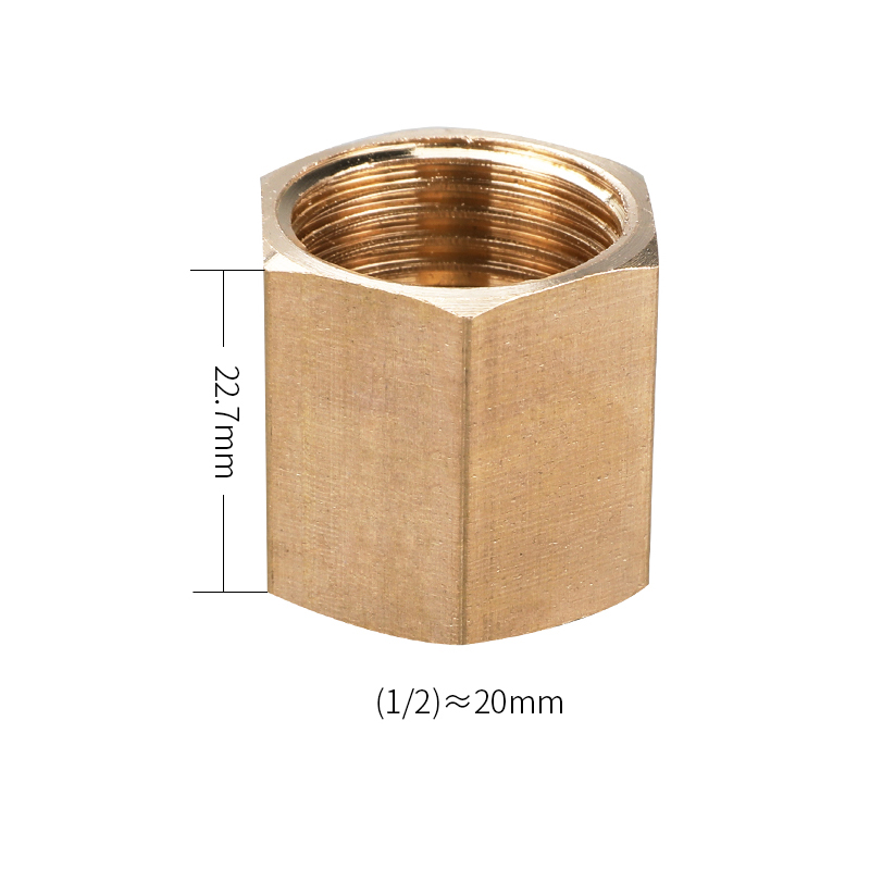 Brass Pipe Fitting Copper Hose Hex Coupling Coupler Fast Connetor Female Thread 1/8&quot; 1/4&quot; 3/8&quot; 1/2&quot; 3/4&quot; BSP For Water Fuel Gas: 04