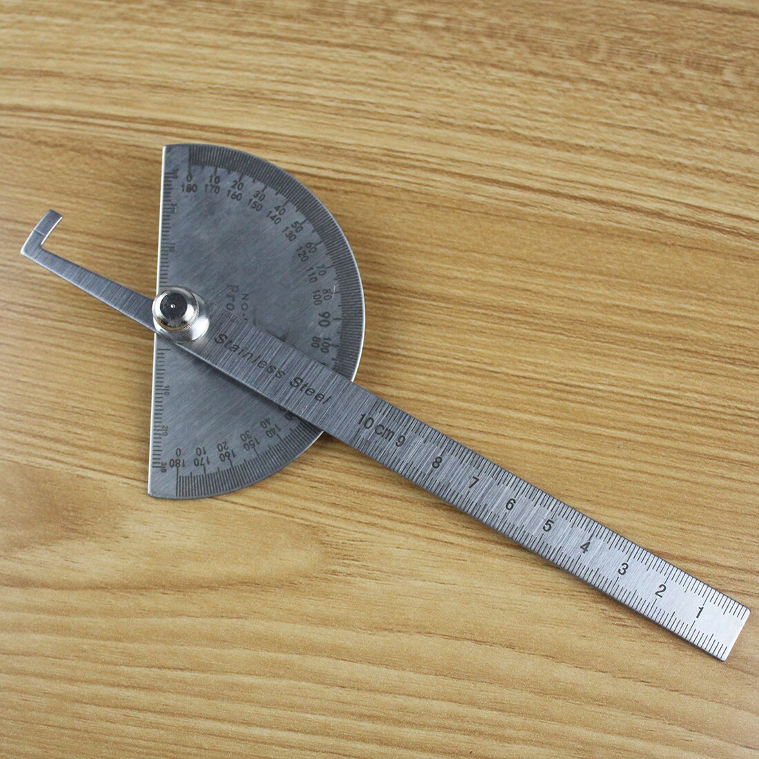 Digital Ruler Stainless Steel Round Head 180 degree Protractor Angle Finder Rotary Measuring Ruler Machinist Tool Craftsman