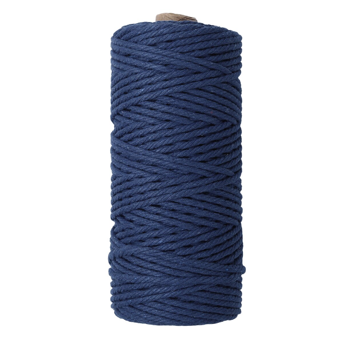 Natural 4 Strand Twisted Thread Macrame Cotton Cord DIY Knitting Sewing Spool Wall Hanging Rope Plant Hangers Drawstrings Crafts: Navy Blue