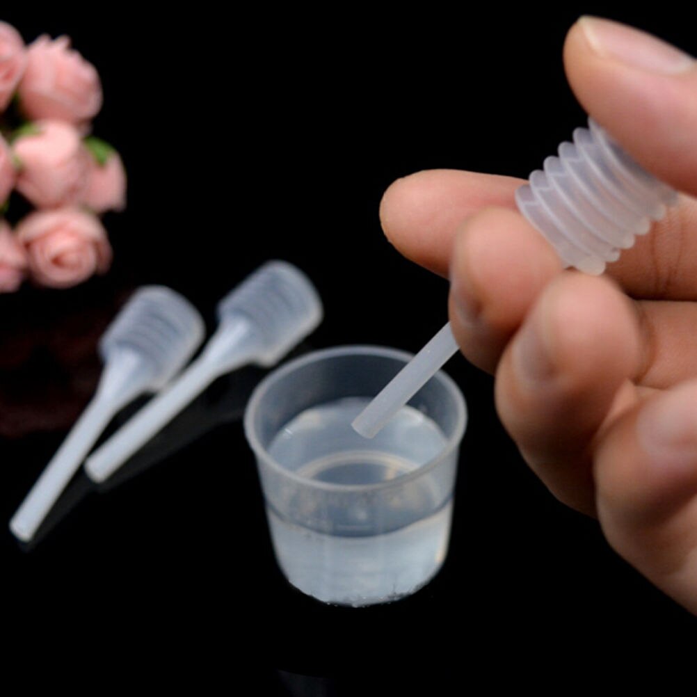 10 Stks/partij Plastic Voor Parfum Diffuser Fles Mini Vloeibare Olie Druppelaar Laboratorium Supply 64Mm