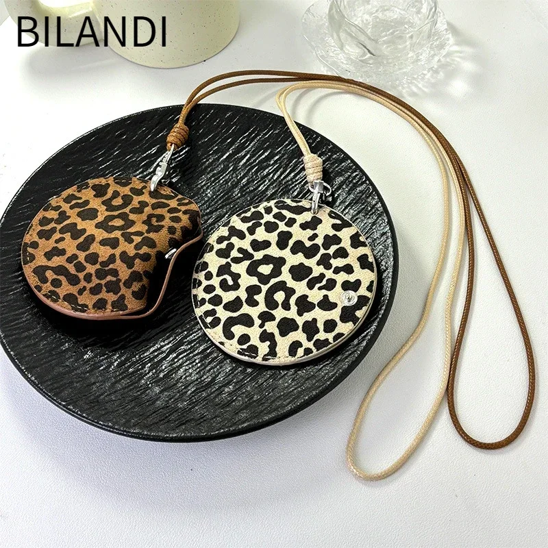 Bilandi joyería de temperamento moderno bolso con estampado de leopardo colgante collar para mujer accesorios
