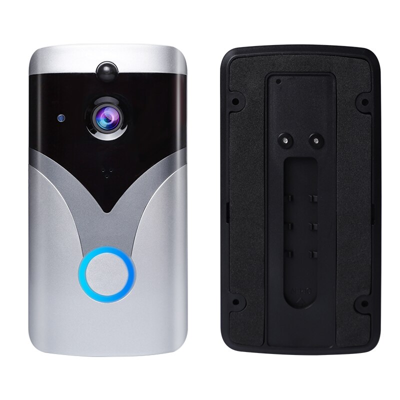 M20 Smart Ip Video Intercom Wifi Video Deurtelefoon Deurbel Wifi Deurbel Camera Ir Alarm Draadloze Beveiliging Camera Voor appartement: gray