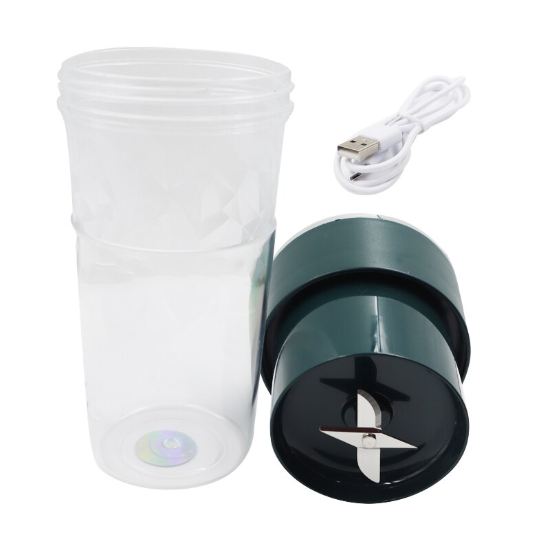 Cup Juicer Portable USB Charging Mini Juicer Small Juicer Four-Leaf Electric Juicer Built-In Battery Simple Operation