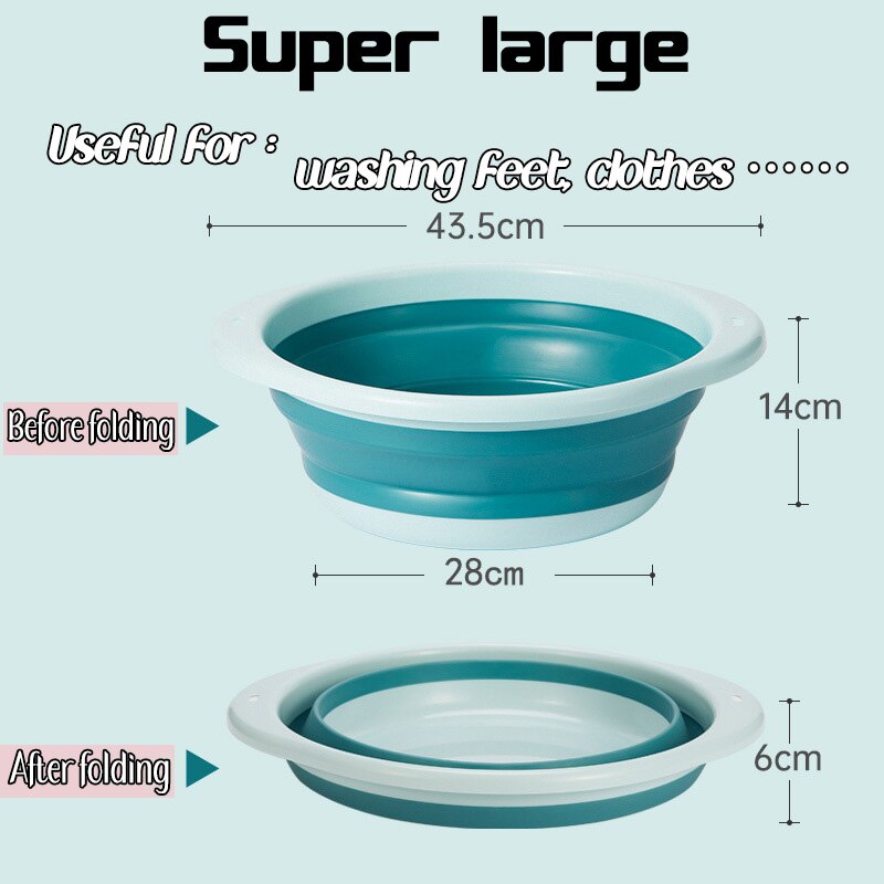 Baby Shower Protable Bath Tub Folding Baby Shower Bathtub Portable Pet Bath Tubs Safety Security Bath Accessories Storage Basket: Super large B