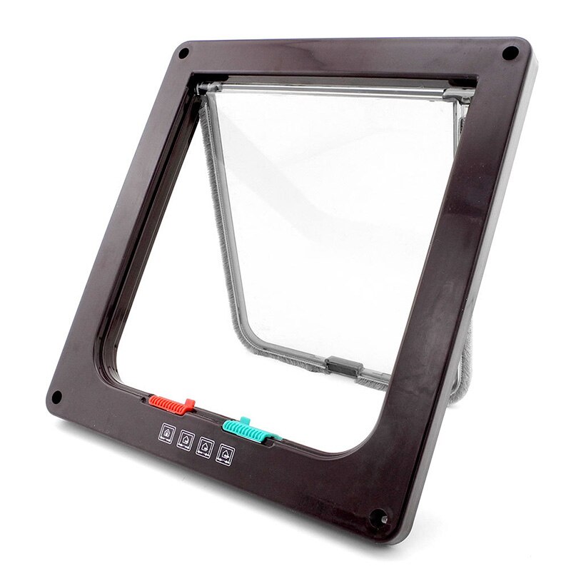 Image showcasing Smart Pet Door 4 Way Locking Security Lock ABS Pla... – Grandado