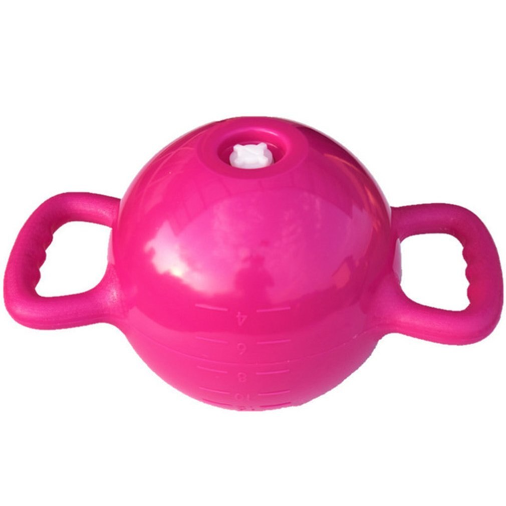 Yoga Fitness Wasserkocher Glocke Einstellbare Wasser Kettlebell Hantel Doppel Griffe Pilates Körper Gestaltung Ausrügestochen: Rose rot