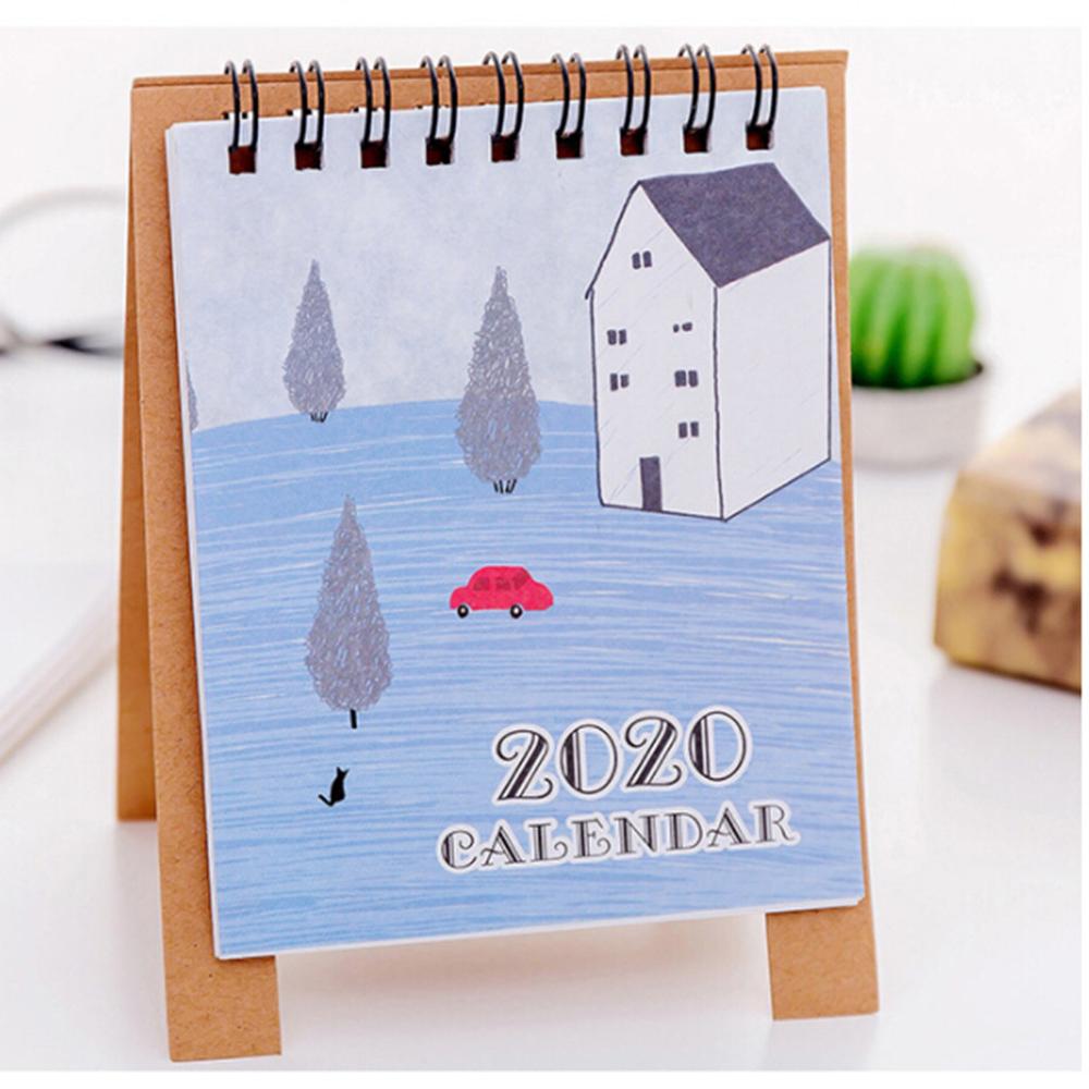 advent calendar Cute Cartoon animal Mini Desk Calendar School Office planner kawaii agenda table calendar office decor FDH: C