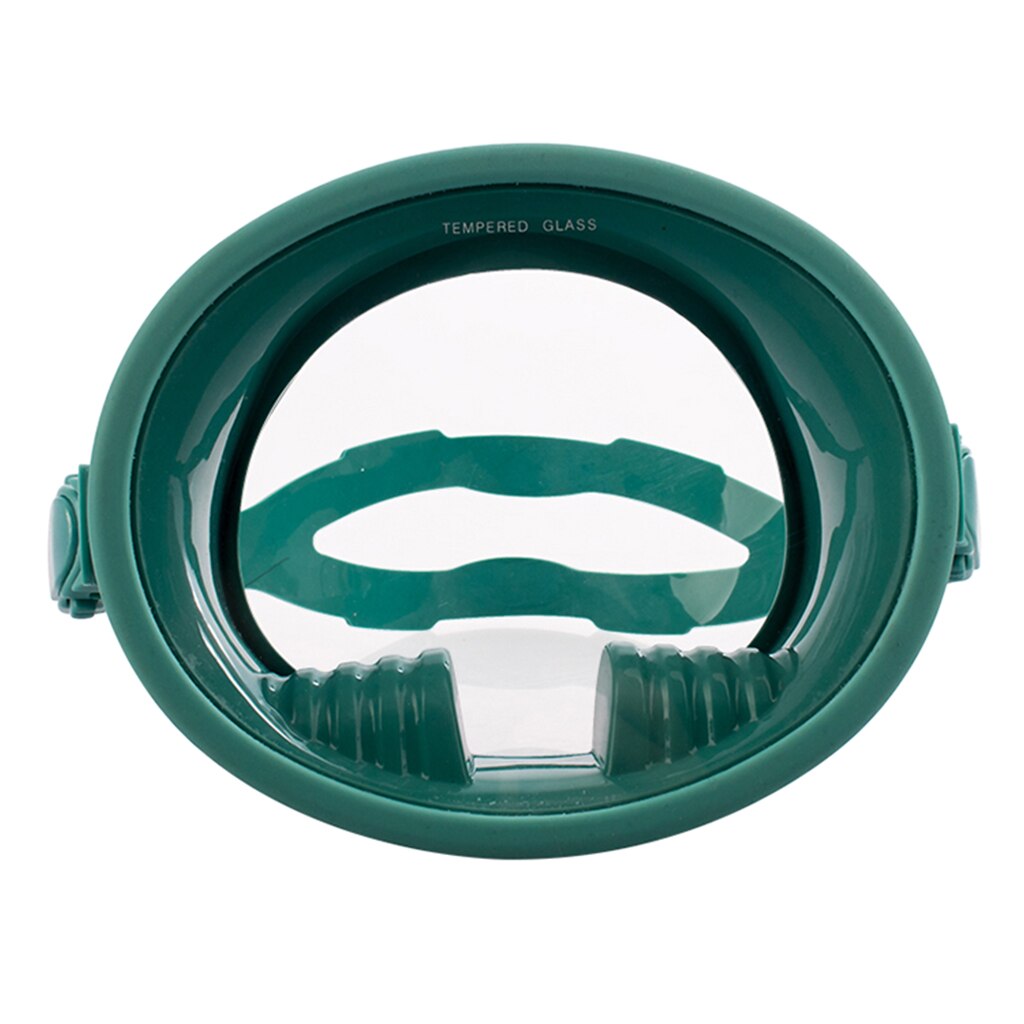 Occhialini regolabili per maschera completa da immersione classica a forma ovale per immersioni subacquee: Green