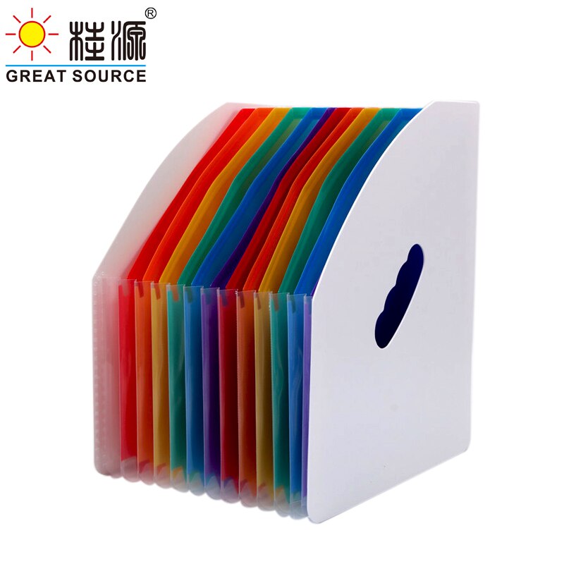 Expanding File Folder/Accordian File Organiser,12-Pocket Portable/Desk Filing Box Storage