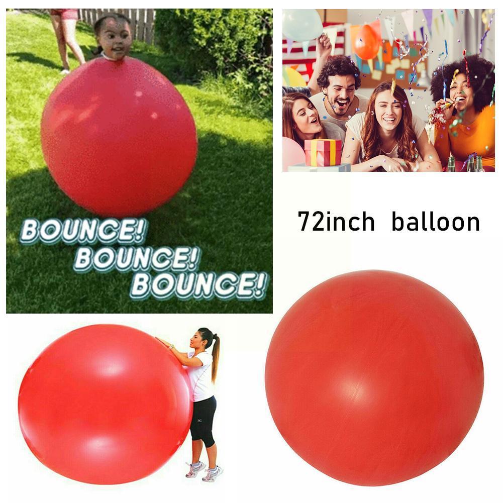 72 Inches Latex Human Round Climbing Big Balloon Outdoor Wedding Ball Game Inflatable Funny Party Decoration Air Birthday K5p0