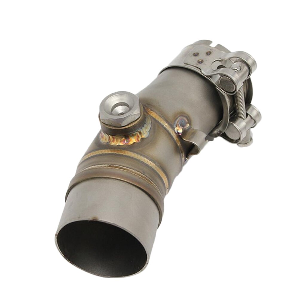 Tubo de escape medio de acero inoxidable para motocicleta, para Kawasaki ER6N