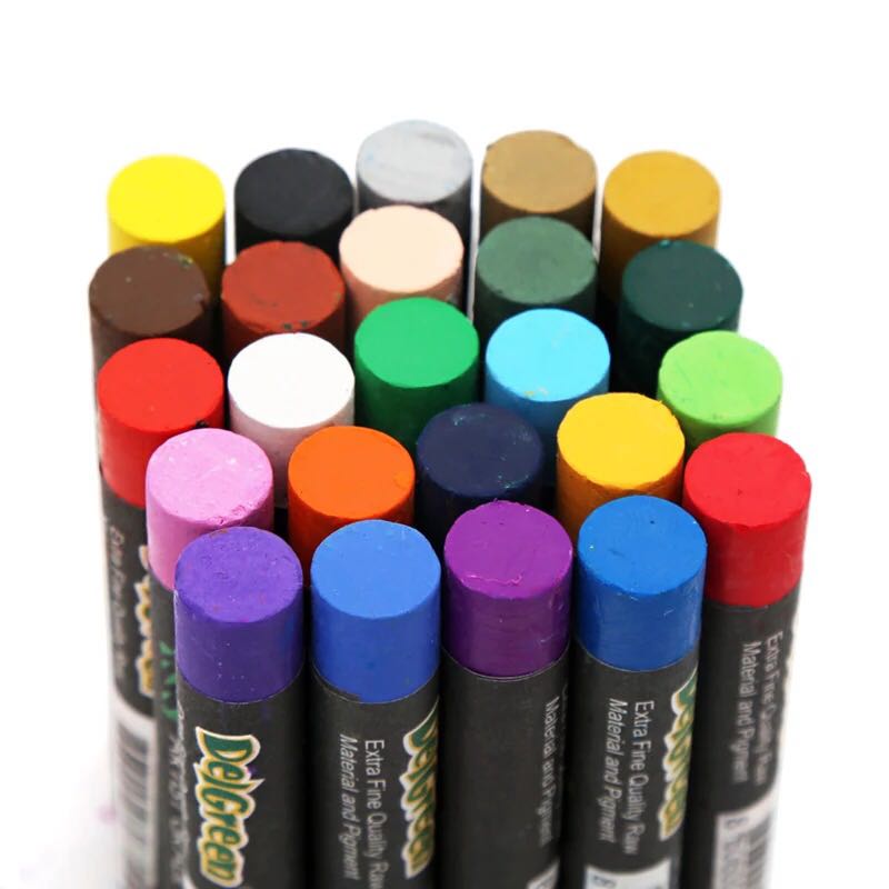 12/24/36 colors Oil Pastels Set Round Shape Oil Pastel Crayon Sticks for Artist Students Drawing Pen School Stationery