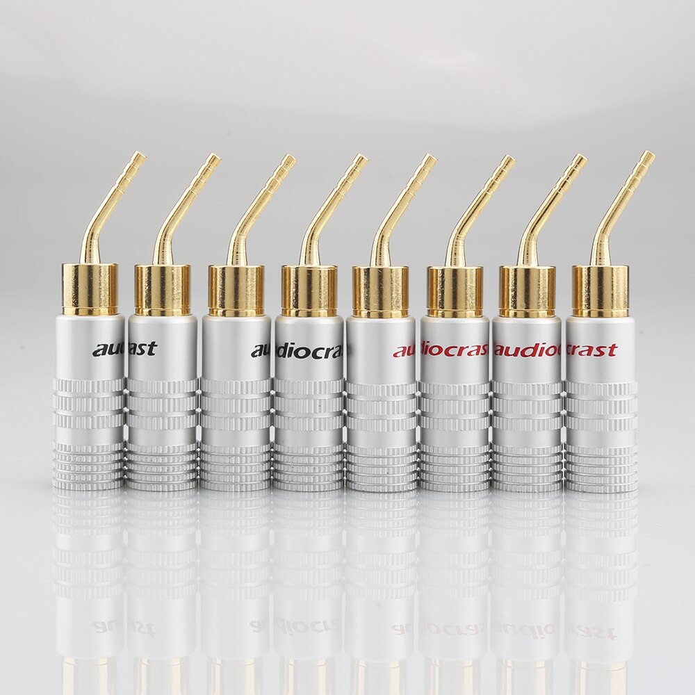 8 sztuk Nakamichi 2mm Szpilka głośnik wtyk bananowy adapter drutu pozłacane nowy