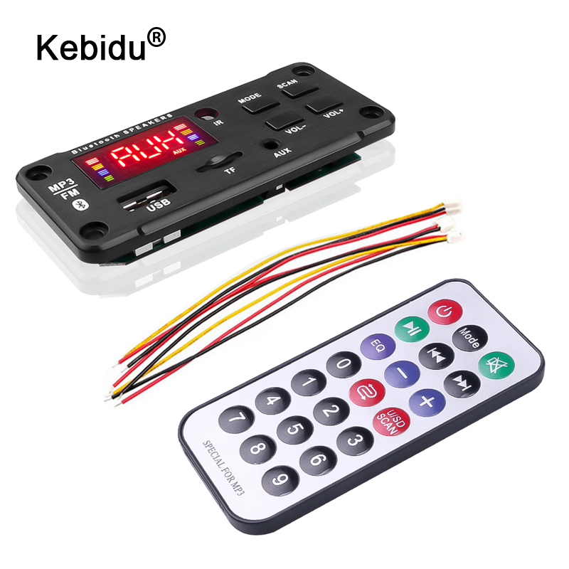 WMA Modul MP3 Decoder Gremium Drahtlose Freihändige Audio- Empfänger 12V Drahtlose Bluetooth 5,0 Audio- Modul USB TF Radio Auto Bausatz