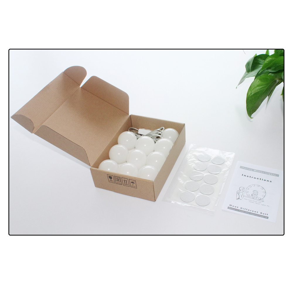 Led Vanity Makeup Mirror Light 360 Degree Rotation Hollywood Style Kit for Cosmetic Dressing Table Lighted USB Adjustable Bulbs