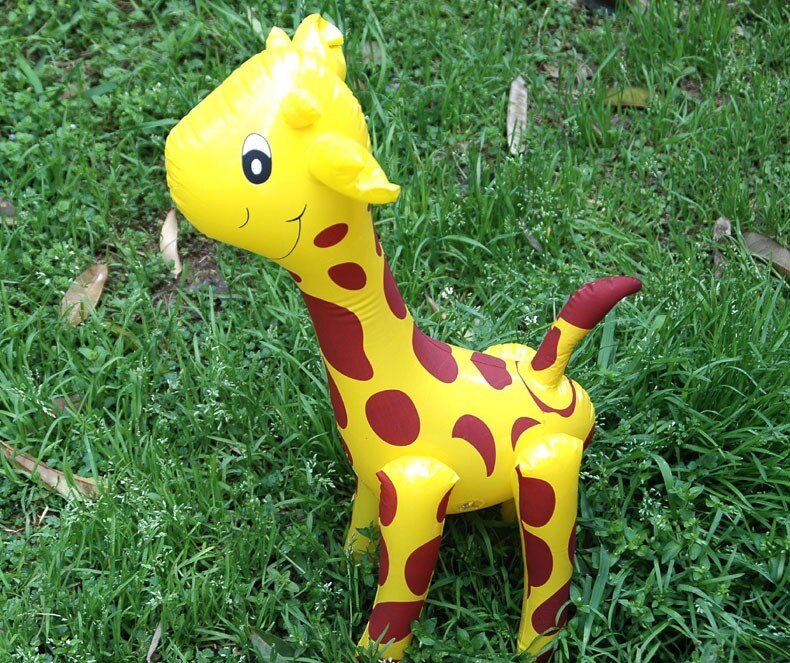 Opblaasbare Dier Inflatables Super Leuke Opblaasbare Cartoon Giraffe Pvc Speelgoed Kind Speelgoed De Kleuterschool Grappige Onderwijs