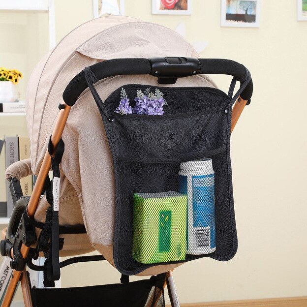 Bebé cochecito Carro de malla bolsa de almacenamiento carrito de bebé bolsa organizador de cochecito asiento transporte bolsa de accesorio para carrito: 03