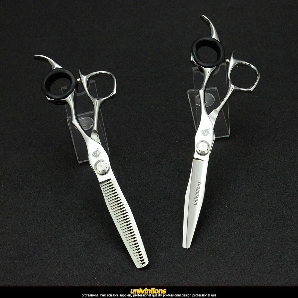 univinlions 6" hair scissors kit hairdressing scissors hair cut thinning scissors hairdressing tools shears salon